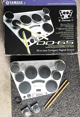 £99.99 • Buy Yamaha DD65 All In One Compact Digital Drums Kit Boxed With Pedals & Sticks