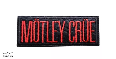 Motley Crue Band Name Logo Embroidered Iron On Patch • $4.99