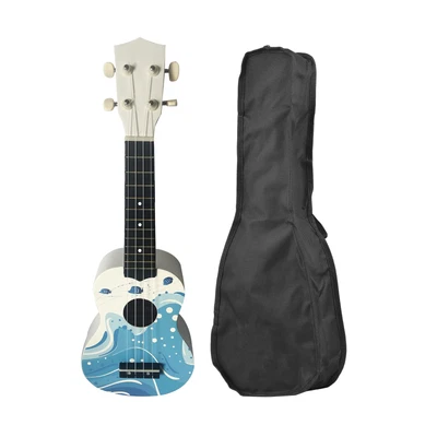 $51.15 • Buy 21-inch  Soprano Ukulele With Gig Bag 4 Strings Basswood Plywood O1W5