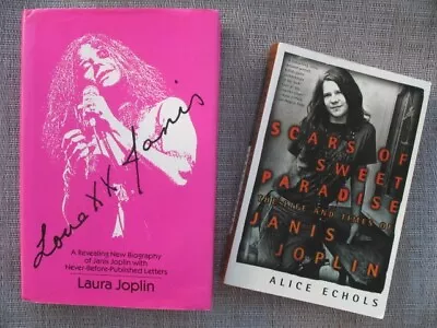 JANIS JOPLIN Lot 2 Book Autobiography Love XX Scars Sweet Paradise FAMILY LIFE • $22.95