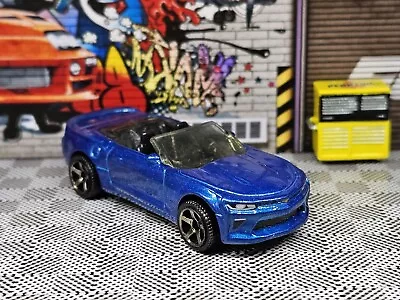 Matchbox 2016 Chevy Camaro Convertible Blue Loose Diecast Car '16 MB • $1.99