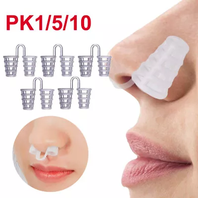 Anti Snore Sleep Apnea Aid Device Nose Clip Nasal Dilators Stopper Stop Snoring • £6.35