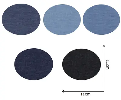 £2.68 • Buy 5 Colour Oval Iron-on Denim Adhesive Clothing Sticker Jean Patche Hole Repairing