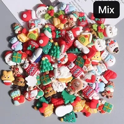 Christmas Shapes Slime Cards Craft Cabochons Kawaii Kitsch Decoden CR5 • £3.99