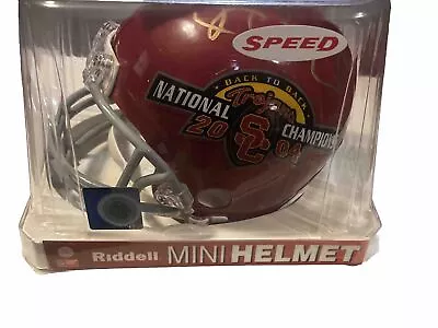 Reggie Bush/Matt Leinart USC Trojans Signed Mini Helmet Back To Back Champs 2004 • $114.99
