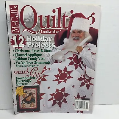 McCall's Quilting Magazine November 1996 Creative Ideas 12 Holiday Projects Chri • $12.99