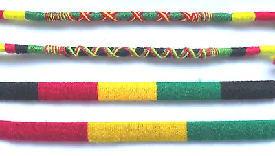 RASTA FRIENDSHIP BRACELET BAND ANKLE CHAIN Red/green/gold *Cotton* AFRICA • $3.10