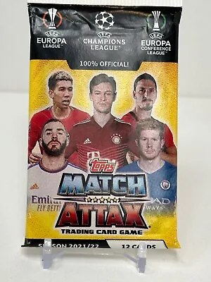 2021-22 Topps Match Attax Champion League 12 Cards Per Pack Soccer Trading Cards • $4