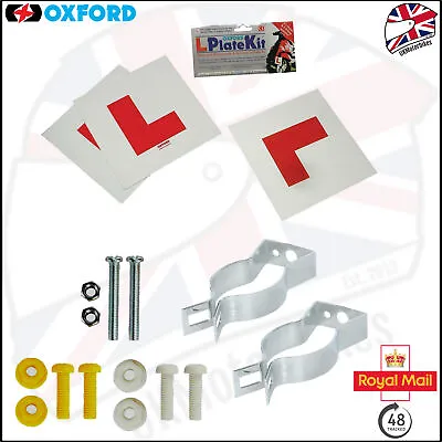 Oxford L-Plates Kit Motorcycle Learner Plates Motorbike Scooter Bike New • £8.93