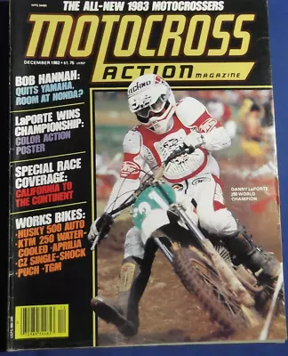 Motocross Action Magazine-dec 1982-husky 4stroke-mammoth Mtn-world Champ-vintage • $12