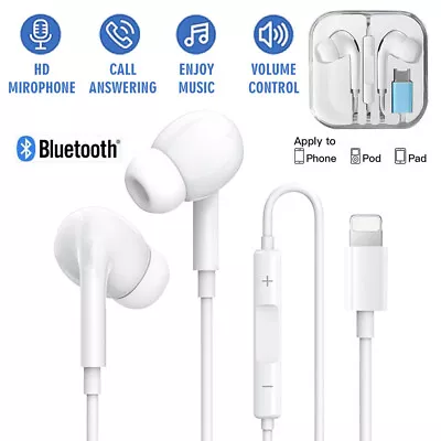 For IPad IPhone X 7 8 11 12 13 14Pro Wired Bluetooth Earphones Headphone Earbuds • $13.99