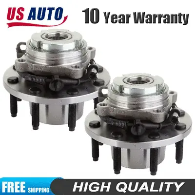 4x4 Front Wheel Bearing & Hub Pair For Ford F-250 F-350 SD Excursion SRW W/ABS • $151.02