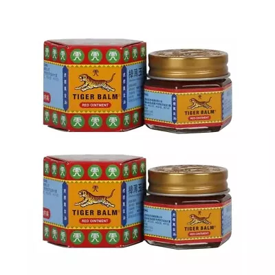 2 Packs Tiger Balm Red Ointment Essential Balm Antipruritic Anti-Mosquito 19.4g • $19.85