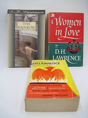 D H Lawrence Lot Of 3 Books Women In Love The Rainbow Poetry Letters Paperback • $9.99