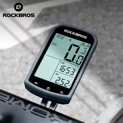 ROCKBROS MTB Bike Computer Speedmeter M1 GPS Bluetooth Waterproof ANT+ Odometer • $39.99