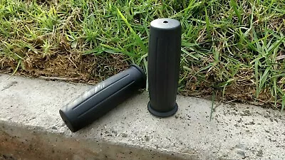 Brand New! Bicycle Black Vintage Custom Handlebar Bike Grips 60A Kraton Rubber • $11.59