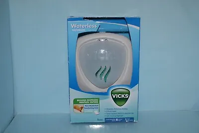 Vicks Waterless Tabletop Menthol Vaporizer + 5 Replacement Scent Pads Nightlight • $27