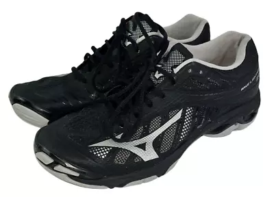 Mizuno Black Wave Lightning Z4 Women's Volleyball Pickleball Court Shoes Size 10 • $39.99