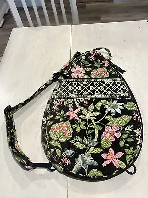 Vera Bradley Sling Bag Pickleball Tennis Floral Quilted Pockets Adjustable • $18.98