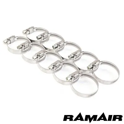 £2.20 • Buy Genuine Ramair Stainless Steel W2 Worm Drive Hose Clamps Pipe Jubilee Style Clip