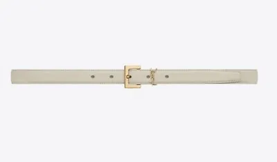 $350 • Buy Ysl Cassandre Thin Belt With Square Buckle In Box Saint Laurent Leather. Size 90