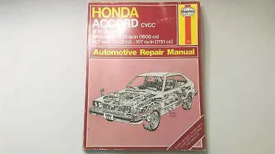Haynes Honda Accord CVCC 1976 Thru 1983 Automotive Repair Manual • $8.25