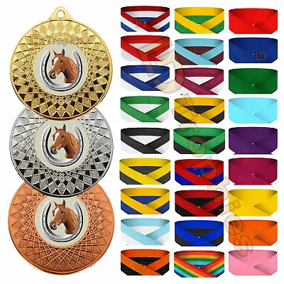 Horse Medals & Ribbons Equestrian Medal Packs Various Sizes & Colours Dressage • £14.50