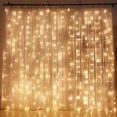 $13.75 • Buy Twinkle Star 300 Led Window Curtain String Christmas Light
