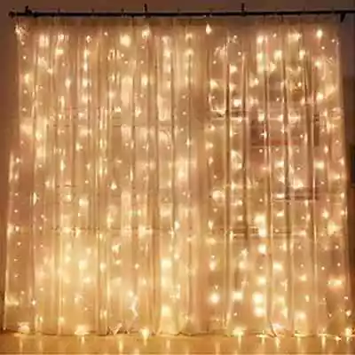 $13.75 • Buy Twinkle Star 300 Led Window Curtain String Christmas Light