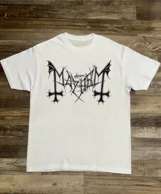 Mayhem Symbol T-Shirt Short Sleeve Cotton White New New Shirt Hot • $18.99