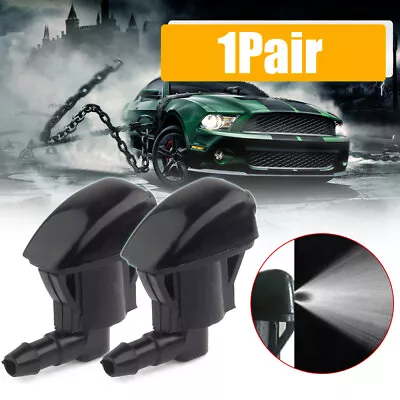 2Pcs Auto Car Windscreen Washer Wiper Sprayer Nozzle Car Front Window Spray Jet • $4.06