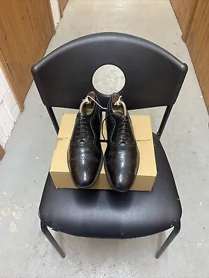 Charles Tyrwhitt Mens Dress Semi Brogue Shoes Size 9 F • £59.90