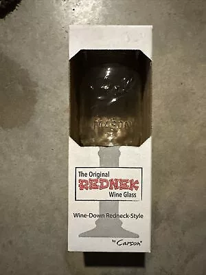 Carson Rednek Redneck Mason Jar Wine Glass Clear 16oz Ball Novelty Cocktail New • $19.99