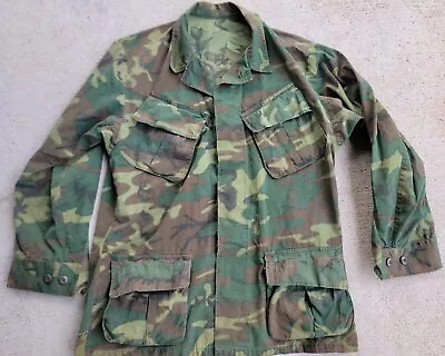 Vietnam War US Army ERDL Camo Slant Pocket  Shirt Field Jacket Coat • $85