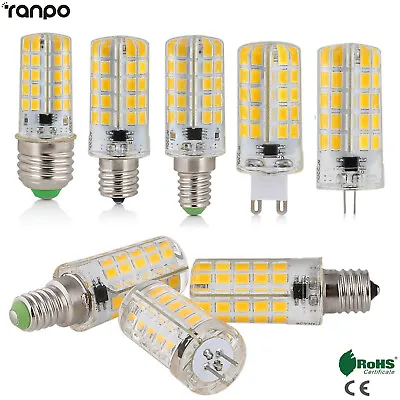 E27 E12 E17 G4 E14 G9 GY6.3 Dimmable LED Corn Bulb Silicone Crystal Light Lamp S • $0.85