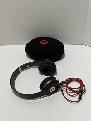 Monster Beats Dr. Dre Solo HD Black Wired Noise Canceling Headphones With Case • $35.99