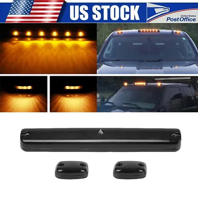 $31.99 • Buy Full Set Amber Cab Roof Marker LED Light Assy For 07-21 Chevy GMC 2500HD 3500HD