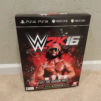 WWE 2K16 GameStop Store Display Promo Big Box Xbox PS4 14.5  Tall Macho Man • $20