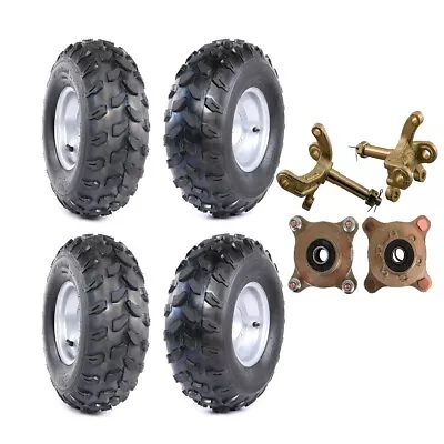 8  Wheel 19x7-8 Tyre Rim 4 Stud Hub Stub Axle For ATV Quad Go Kart Buggy Mower • $98.77