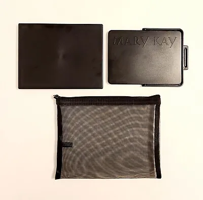 Mary Kay Portable Makeup Travel Mirror W/ Stand Tray & Zipper Mesh Bag Case NEW • $5