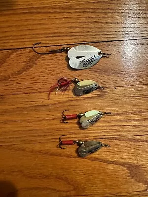 Lot Of 4 Mepps Double Cross Dc-1/ Dc-3 Fishing Spinner Lures • $12.99