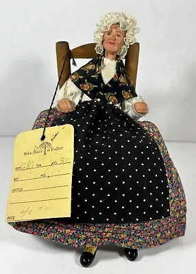 Sylvette Amy Village Peasant Woman In Chair Signed With Original Store Tag! • $48.87