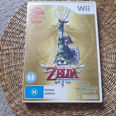 Nintendo Wii ZELDA Skyward Sword 25th Anniversary Edition Wii U Compatibility  • $32