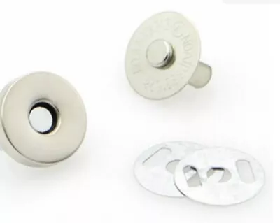 Magnetic Fasteners Button Clasp Snaps-PursesBagsClothes 18mm 6 PACK Backing • $10.99