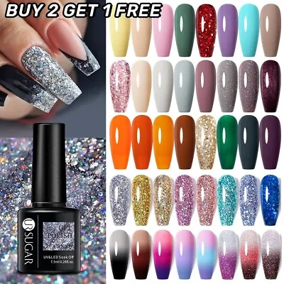 7.5ml UR SUGAR UV LED Christmas Gel Nail Polish Soak Off Base Top Gel Varnish • $4.17