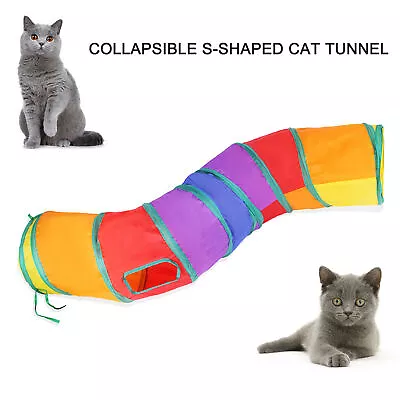 Cat Tunnel Pet Play Kitten Foldable Toys Exercise Puppy Tube Funny Interactive • $10.72