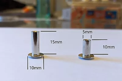 £8.99 • Buy 30 Pcs Chicago Screws, Binding Screws M5, 10mm/15mm Long, Slotted Both Ends
