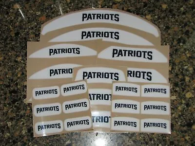 NEW ENGLAND PATRIOTS Bumper Football Helmet Decal Qty (1) FULL Size 3M 20MIL • $5.25