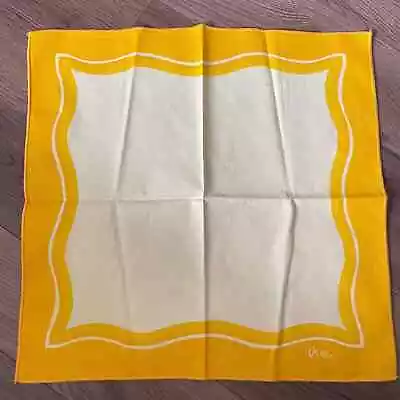 Vintage Vera Neumann Napkin Cloth Yellow Dinner Replacement One Napkin • $6.95