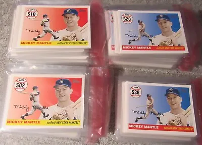2008 Topps Mickey Mantle Home Run History Pick 502 - 536 Yankees Baseball Cards • $1.50